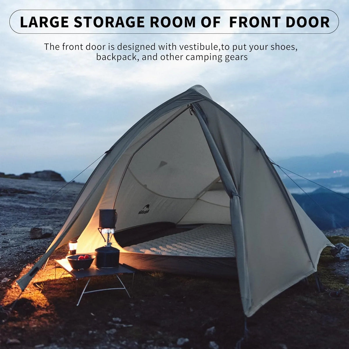 Naturehike Cloud Up Pro 1 2 3 Person Tent Outdoor Camping Tent Ultralight Waterproof Tent Free Standing Hiking Backpacking Tent