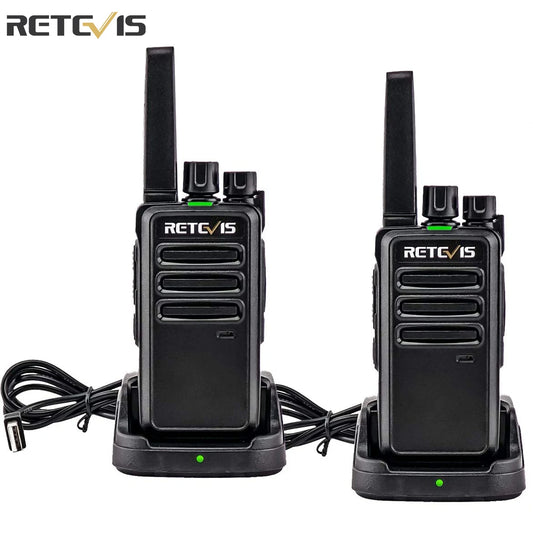 Retevis RT668 2pcs Walkie Talkies License-Free Two Way Radio 12H battery life Noise reduction Portable PMR446 Radio for Business