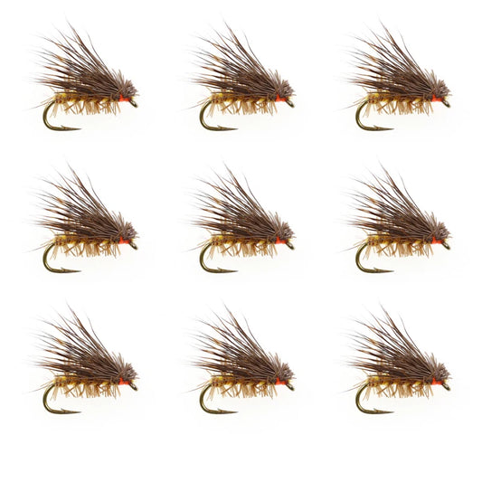 10Pcs/Lot Artificial Insect Bait Lure Deer Hair Dry Fly Fishing Lures Soft Sea Bass Trout Fishing Fly Floating Bait Accessories