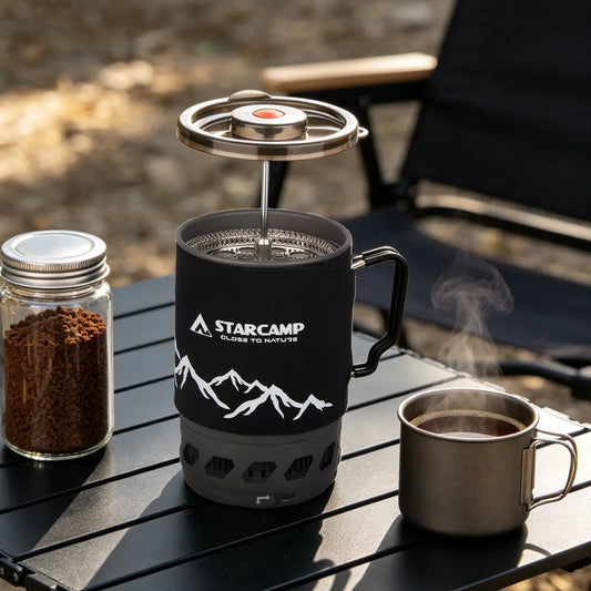 STARCAMP 900ML Jet Fastboil Camping Cooking System Gas Stove Coffee Pot Outdoor Gas Burner