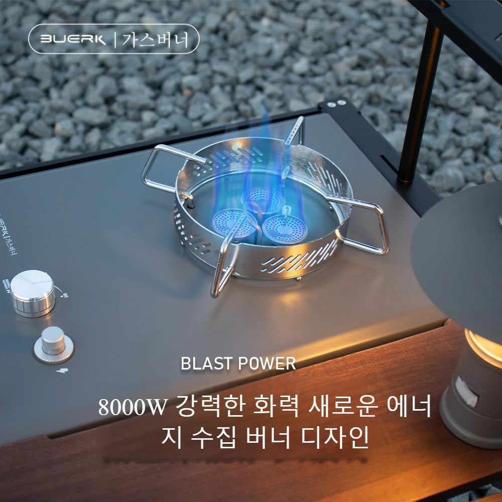 8000W  Camping IGT Stove High Power Gas Stove Folding Portable Gas Burner Compatible with IGT Table for Outdoor Cooking