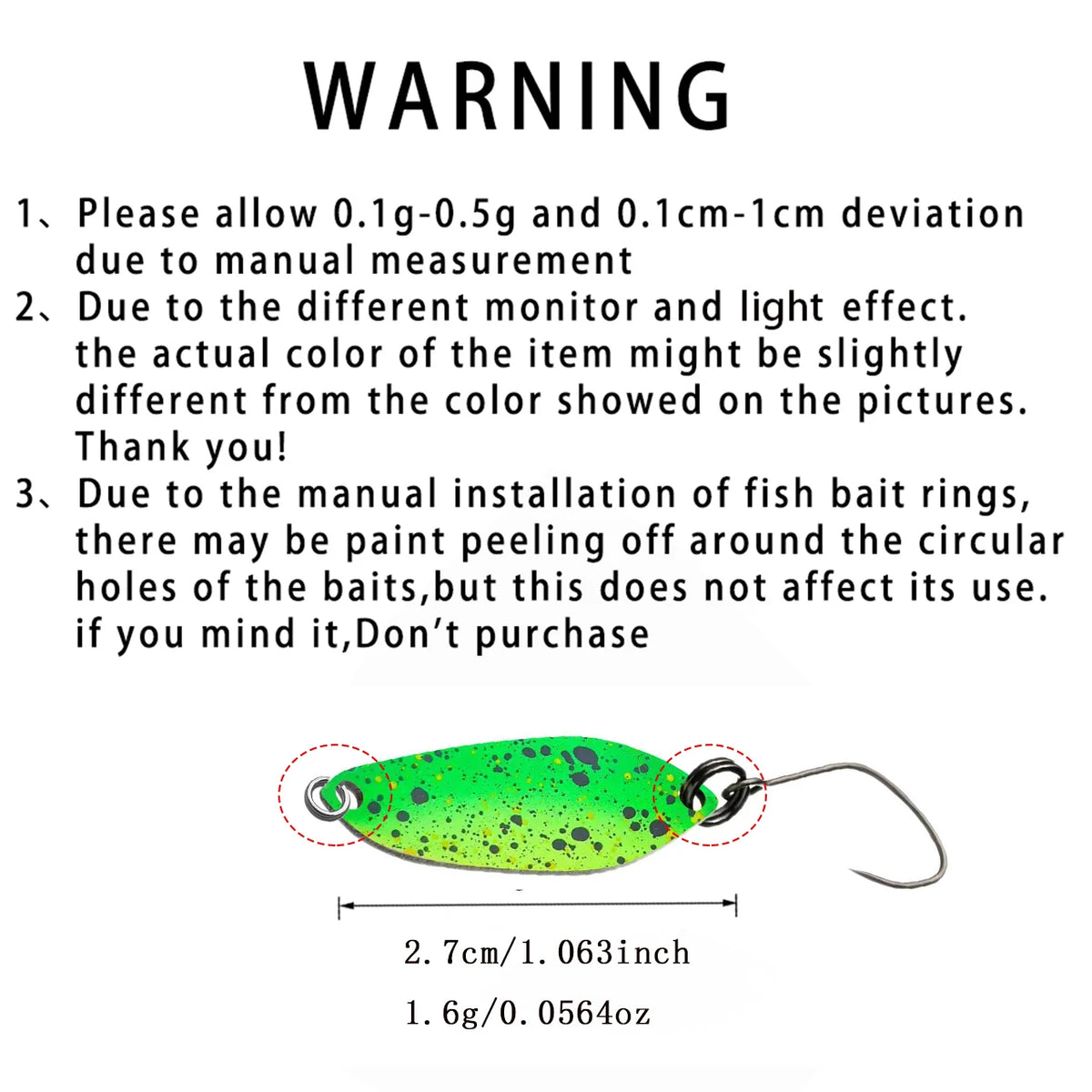 1Pcs NEW Area Trout Colorful Painting Spoon Bait 1.6g 27mm Copper Metal Fishing Lures For Trout Perch Chub