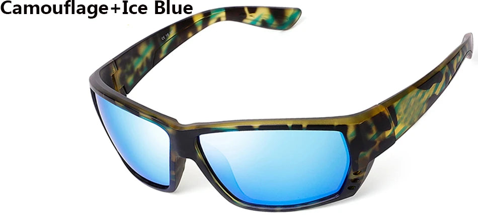 Tuna Alley Sunglasses Men Brand Design Square Sun Glasses Classic Mirror Driver Polarized Sunglasses Travel Male Sport Goggles