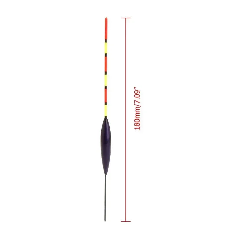 5 Pcs/Set Fishing Float Buoy Barr Wood Fluorescent Tail Stick Floating Wooden Tackle Ice Fishing Carp Luminous Dobber