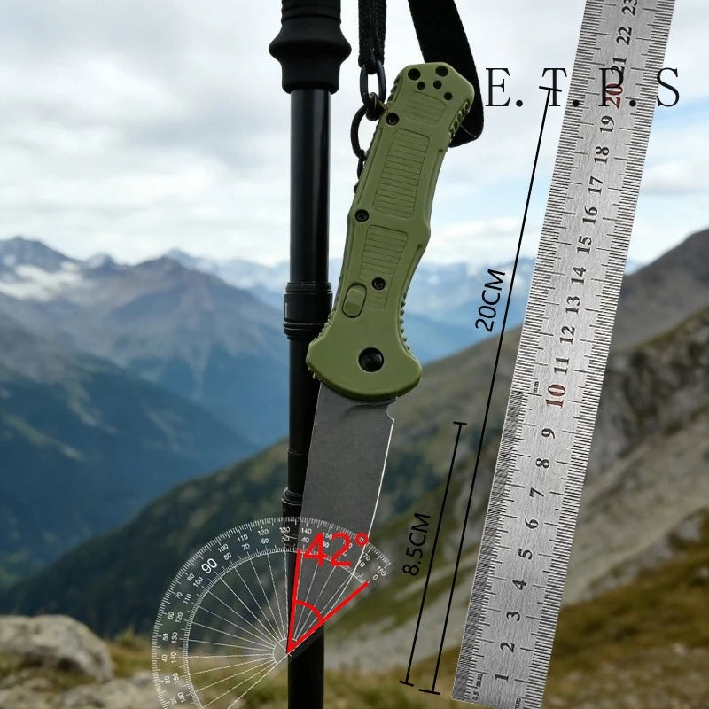BM 9070 Folding Pocket Knife Drop Point Plain Blade Grivory Handle Hunting Camping Outdoor Multitool Knives