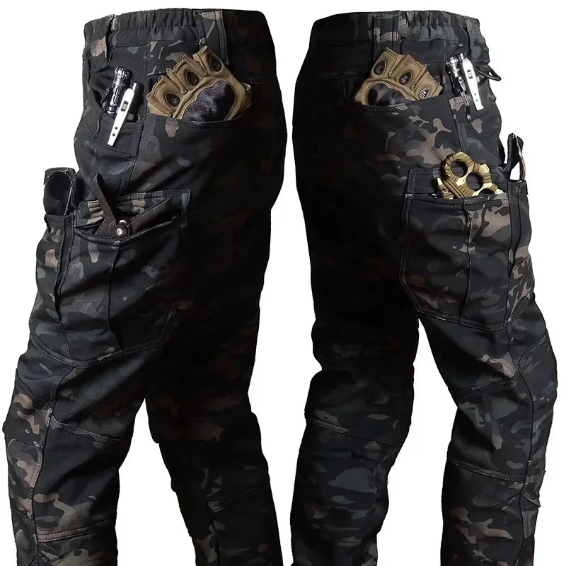 Soft Shell Combat Suit Military Uniform Army Jackets Hooded Top+Breathable Long Sleeve Cargo Pants Men Hunting Sets Multi-pocket
