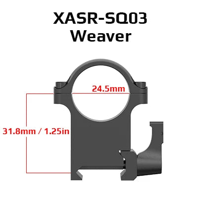 Vector Optics 2Pcs /set 25.4Mm 30Mm Mount Rings Quick Release Low Medium High for 20Mm Rail Hunting Scopes Ring Mount