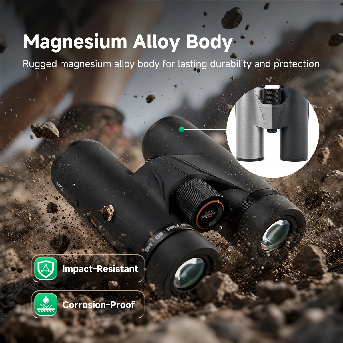 Svbony SA207PRO 8x42 ED APO Binoculars Flat Field Ultra Wide-angle Magnesium Alloy Body BaK4 FBMC IPX7 for Bird Watching Camping