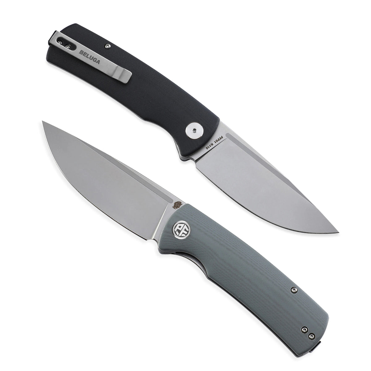 Petrified Fish Beluga PFP01 Lightweight Folding Knife EDC K110 G10 Handle Knife for Hunting Fishing Outdoor Camping Survival