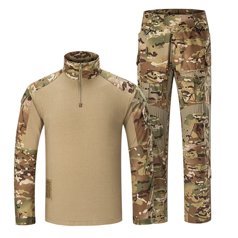 Men's 3.0 Tactical Outfit Multi-Camo Uniform  Ghillie Suit for Field Operations Airsoft Hunting Training Shirt Pants