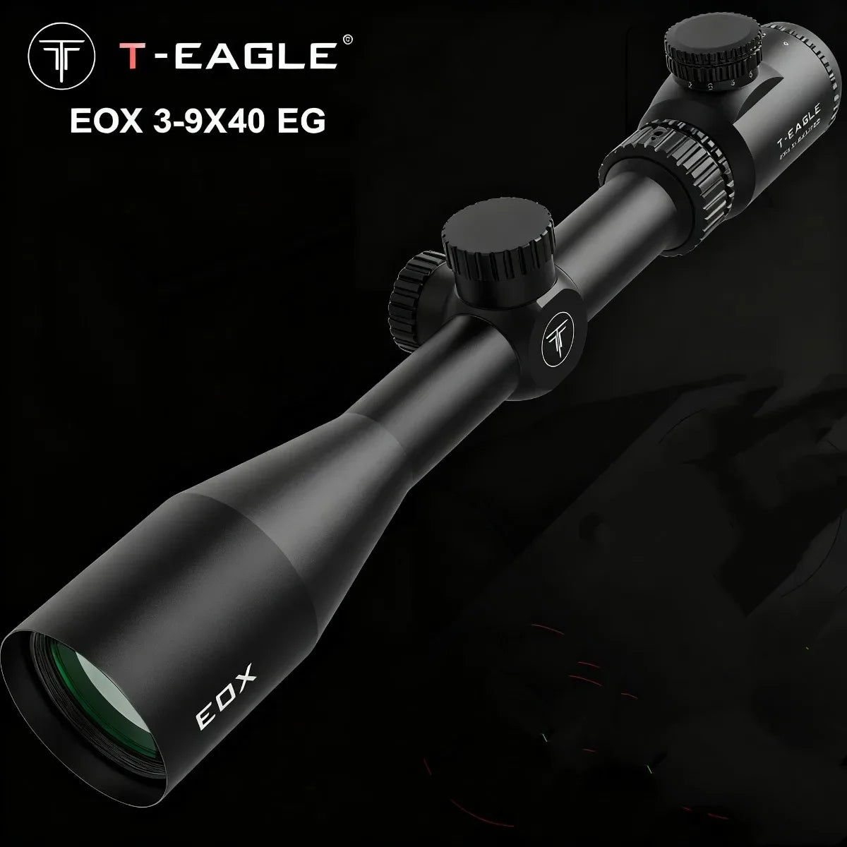 EOX 3-9X40 EG Red Green Illuminated Optical Scope for Hunting Tactical T-EAGLE Scopes 3-9X Magnify Telescope Aim Accessory
