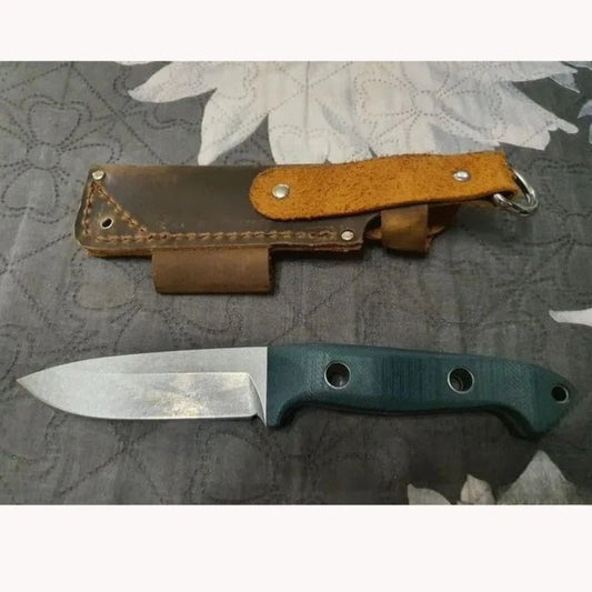 Fixed Blade Pocket Knife S30v Blade G10 Handle Outdoor Survival Hunting Camping Fishing BM 162 with Cowhide Sheath Multi Tool