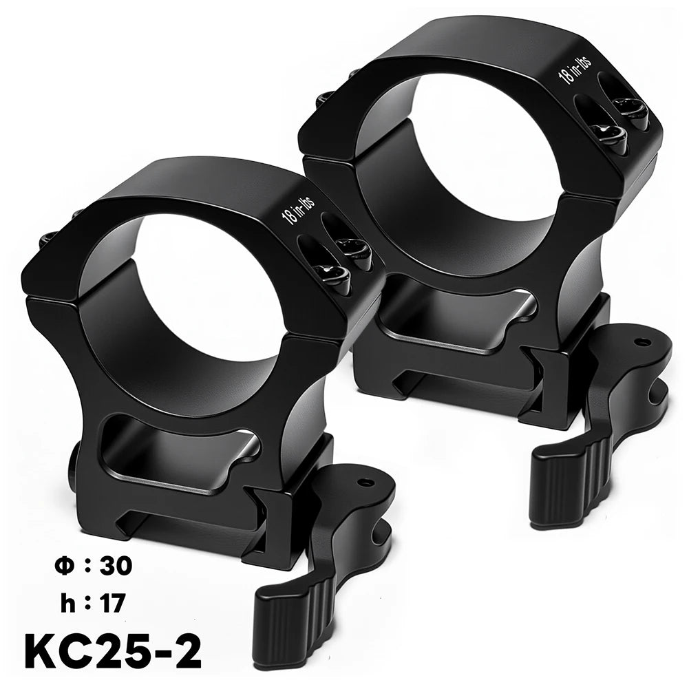 UniqueFire Quick Release Hunting Scope Mount Ring for Dia 30mm Tactical Scope Flashlight 20mm Picatinny Rail Mount Accessories