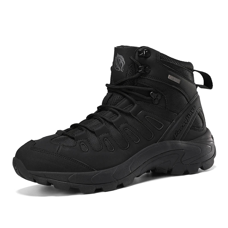 Mens Outdoor Hiking Boots Desert Combat Tactical Boots Male Winter Shoes Men Desert Ankle Boots Work Safety Shoes Big Size 39-46