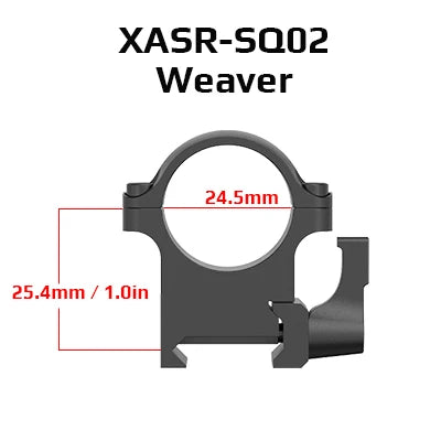 Vector Optics 2Pcs /set 25.4Mm 30Mm Mount Rings Quick Release Low Medium High for 20Mm Rail Hunting Scopes Ring Mount