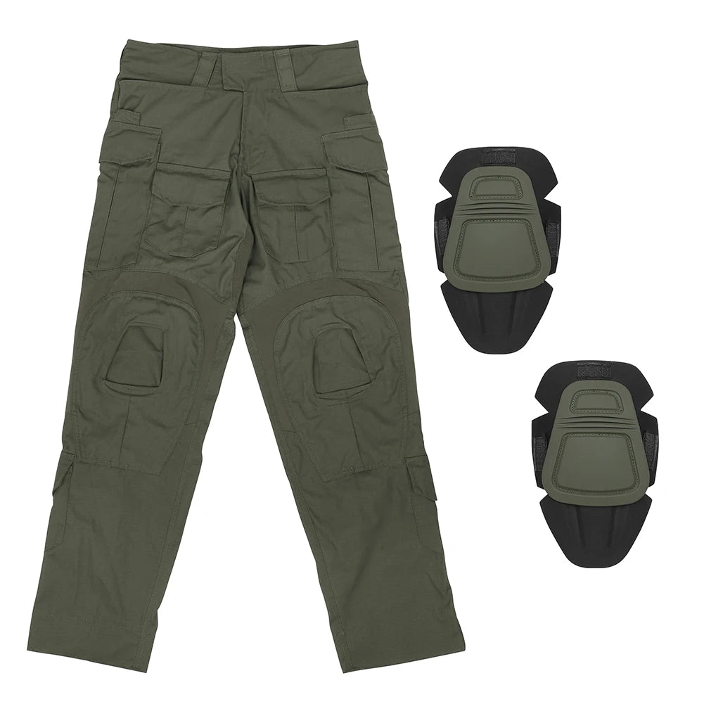 KRYDEX Camouflage G3 Combat Uniform Hunting Outdoor Tactical Gen3 Shirt & Pants Suit Kit Ranger Green Camo Black Clothing