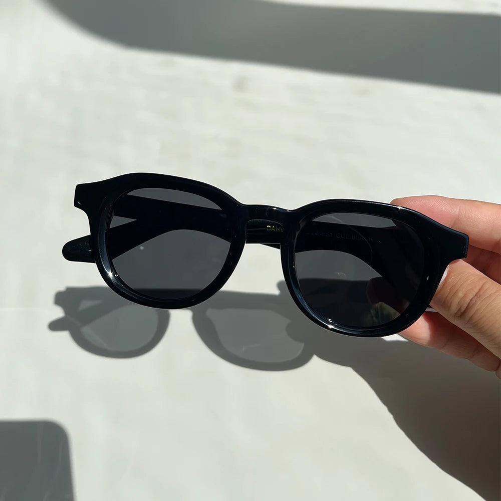Lemtosh DAHVEN Vintage Sunglasses Women Eyewear Acetate Vintage Oval Sunglasses Polarized Men's Sunglasses Dropshipping
