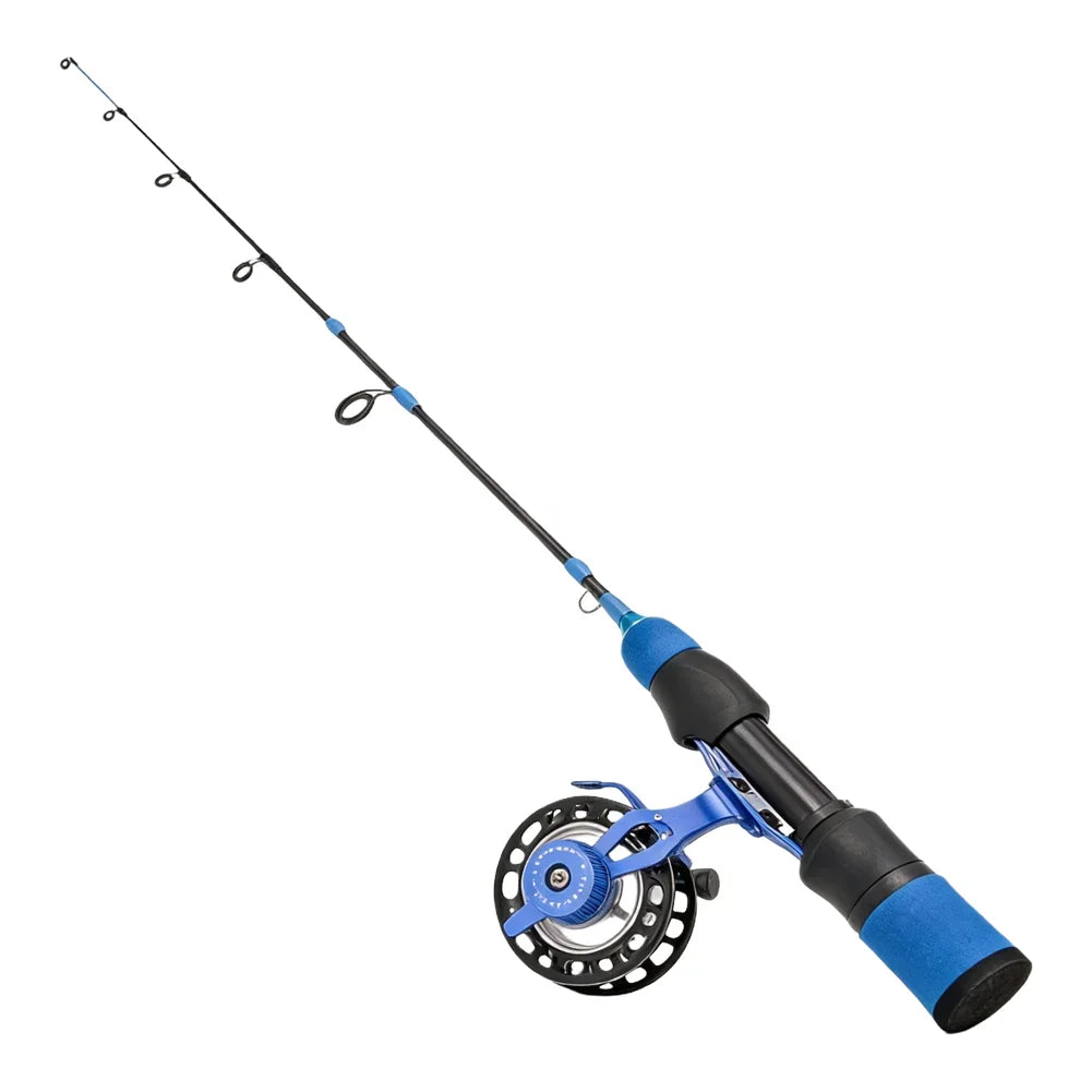 For High-foot Fishing Reels Short Handle Ice Fishing Rod Winter Fishing High-foot Fishing Reel Compatible Fishing Rod