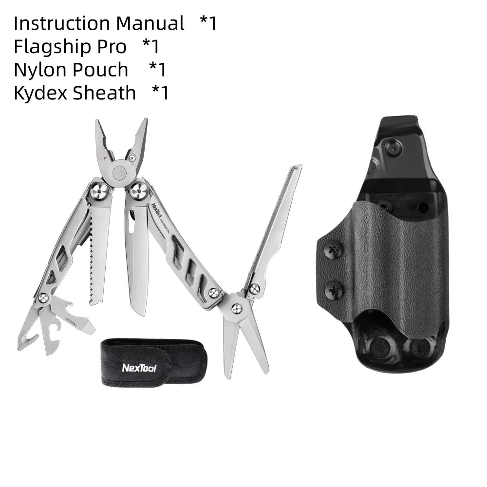 NexTool Flagship Pro 16-in-1 Multi-tool Pliers EDC Folding Knife Camping Gear Outdoor Survival Kit Portable Tool Set