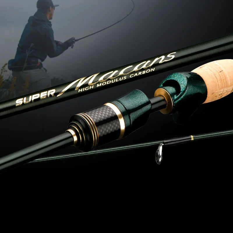 Spinning Casting Carbon Fishing Rod 4-5 Sections 1.8m/2.1m Portable Travel Rod Spinning Fishing Rods Fishing Tackle