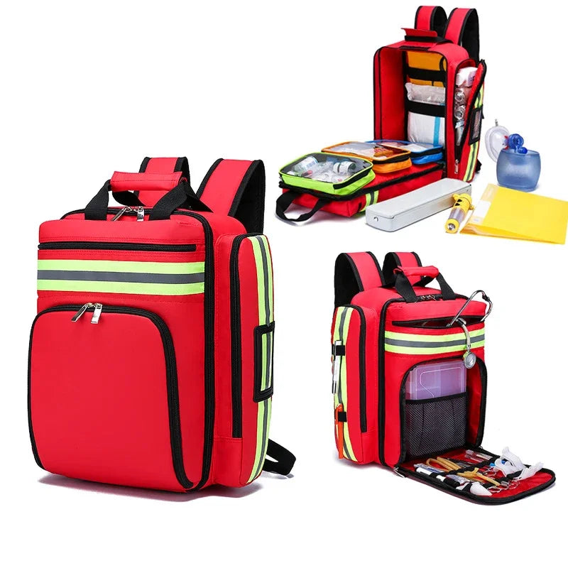 Emergency Rescue Backpacks Large Capacity Sorted Storage First Aid Kits Outdoor Camping Survival Kits Medical Kits