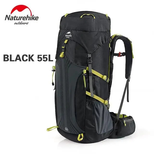 Naturehike Backpack Waterproof  Rucksack 45L 55L 65L Big Knapsack Backpacking Camping Climbing Hiking Travel Bag With Rain Cover