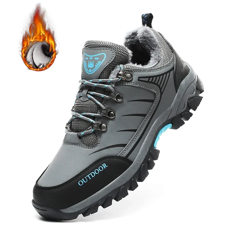 Hiking Boots Man Winter Sneakers Luxury Designer Men's Leather Boots Models Winter Shoes Anti Slip Sneakers Platform Ankle Boots
