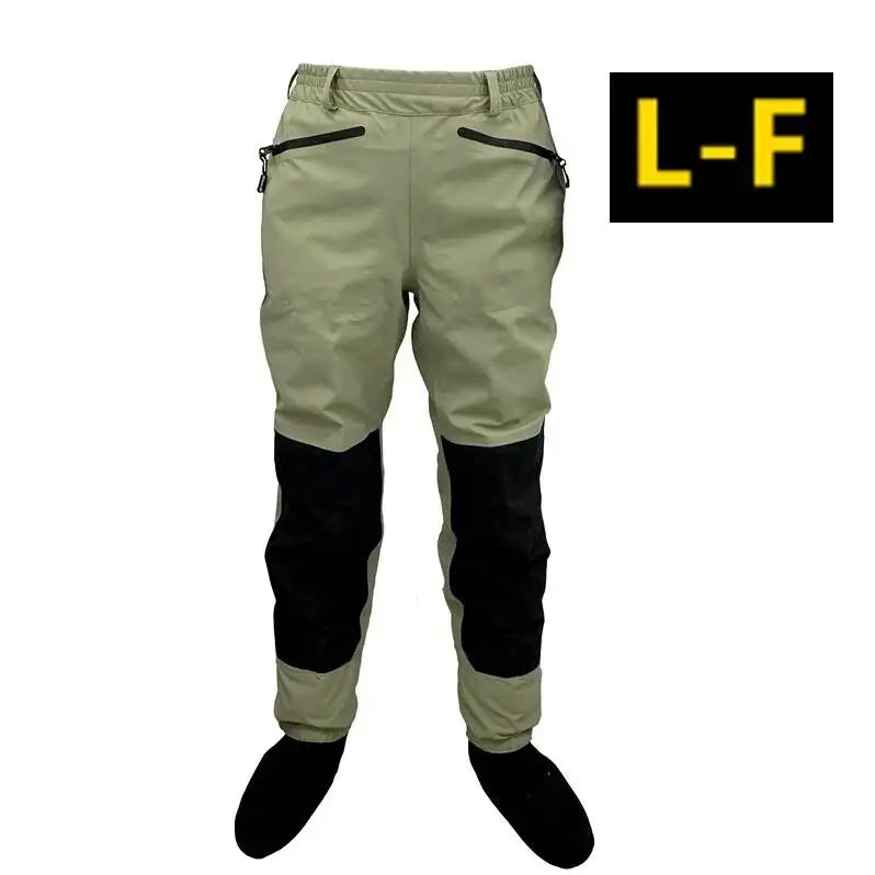 3 Layer Breathable Waterproof Fly Fishing Waist Waders Stockingfoot High Pant Wader Durable Duck Hunting Wading Pants