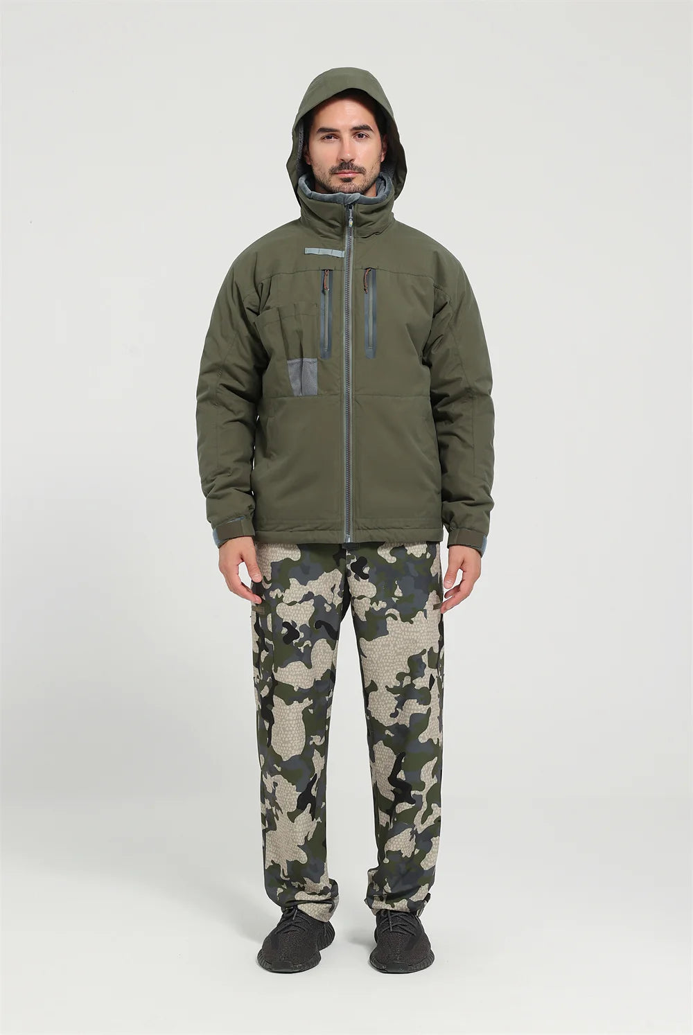 Green Men's Aerolite Incinerator Jacket Fall Winter Camouflage Waterproof Insulated Hunting Clothing