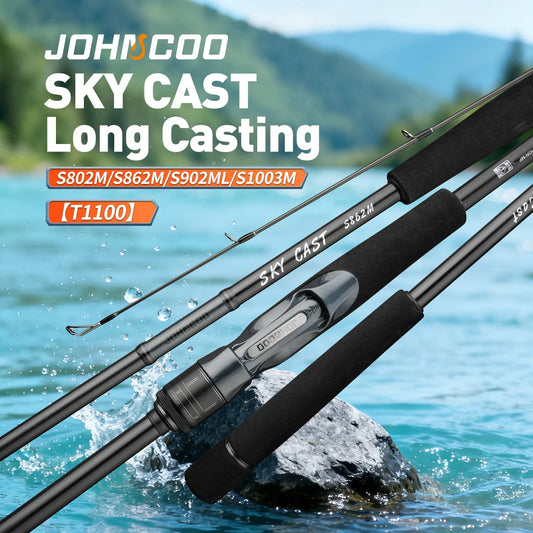 Johncoo long casting Fishing rod light weight surf casting fishing rod 2.58m 2.7m 3.0 fast action fishing rod Spinning rod