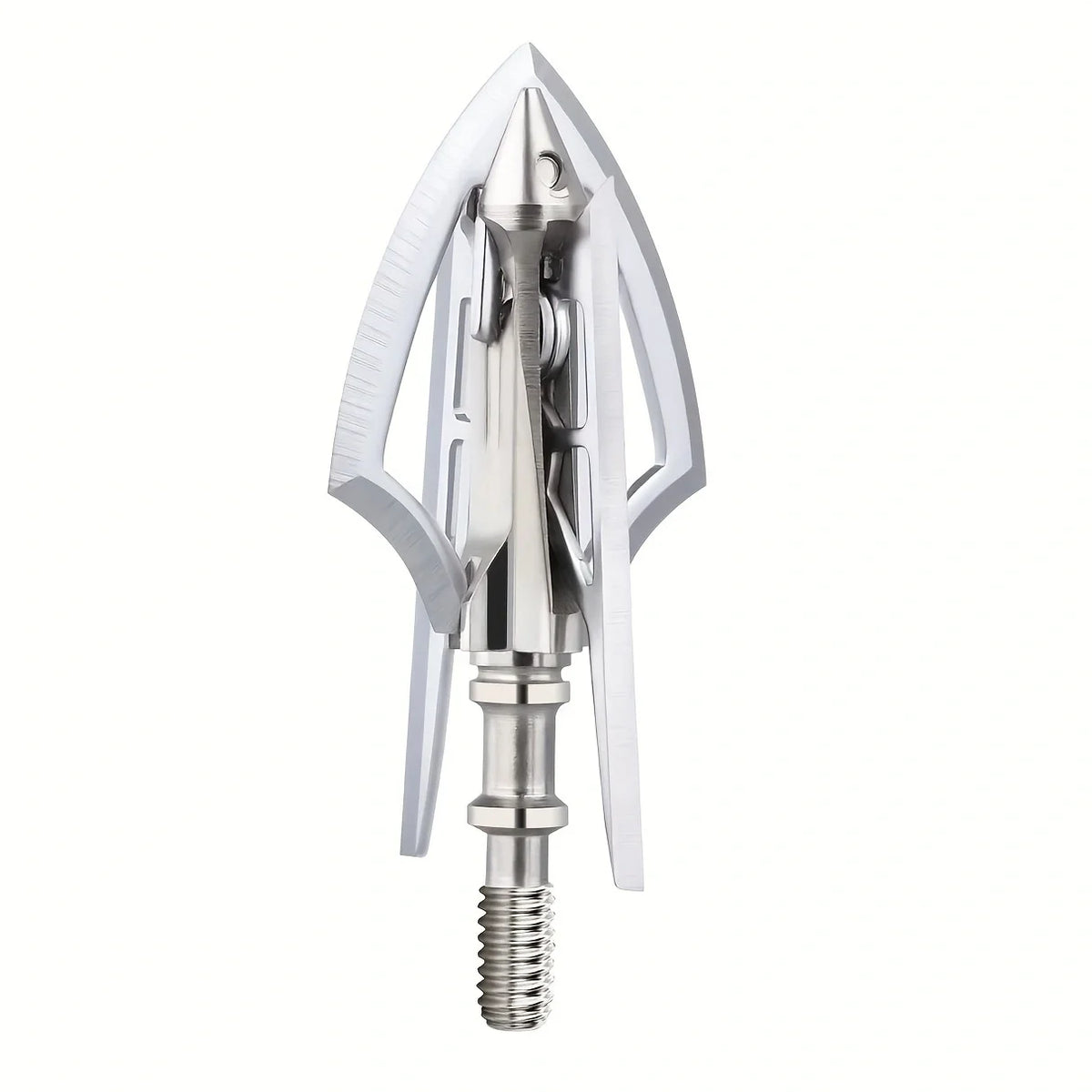 6Pcs Broadheads 100 Grain Fixed Blades&2 Mechanical Blades 2 inch Cutting Dia