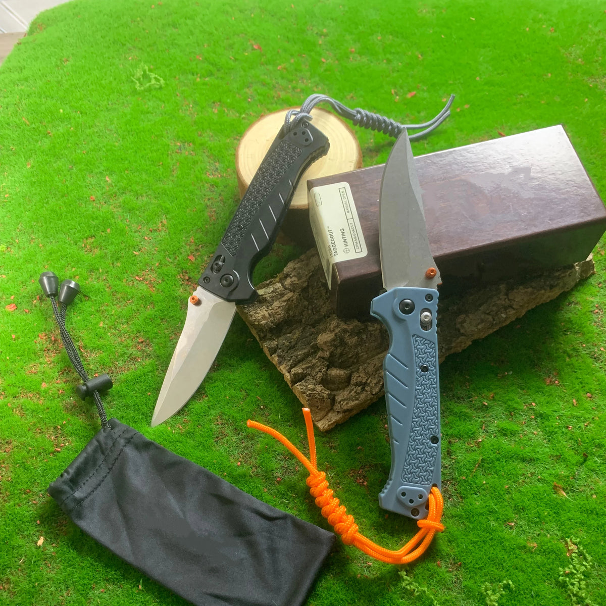 BM18060 Folding Pocket Knife Blue Handle CPM MAGNACUT Blade Nylon Fiber Handle Gift Knife US Warehouse Custom Wholesale Retail