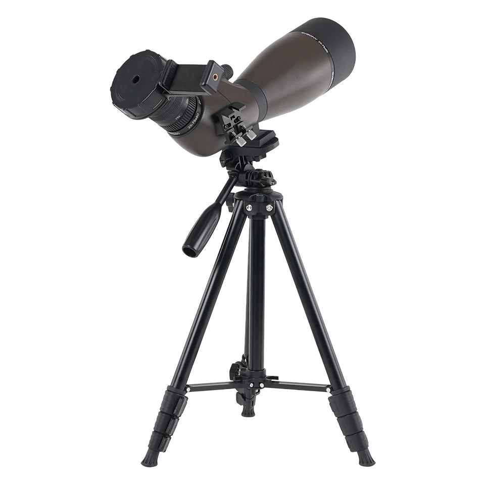 Svbony SV29 Spotting Scope 25-75x80mm FMC 57° Wide Angle Removable 1.25" Eyepiece Telescope for Target Shooting Archery
