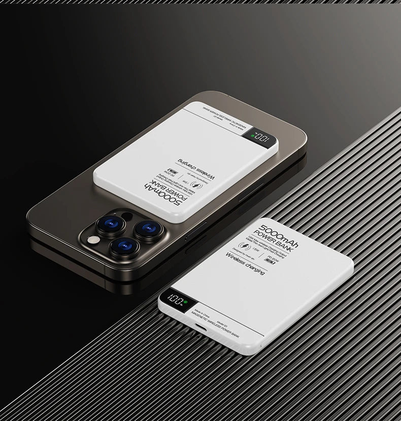New High Quality Alloy Fast Charger Power Banks With Gifts Backup Battery Powerbank Magnetic Wireless Phone Charger For Magsafe