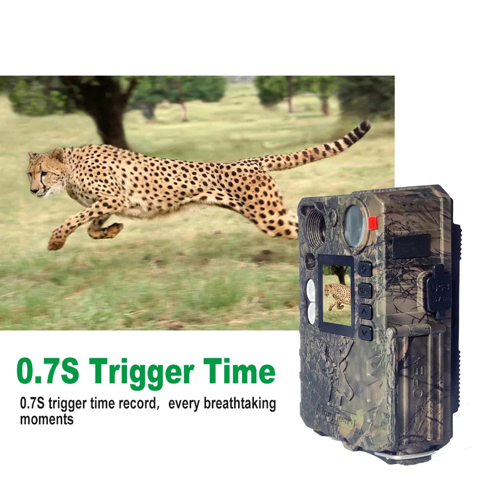 BolyGuard Trail Camera 37MP 4K HD Hunting Game Wildlife Cam 940nm Invisible IR or White LED Night Vision Optional Solar(BG410-D)