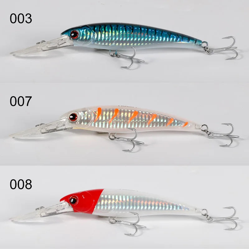 NOEBY 120mm Floating 140mm 160mm Slow Sinking Minnow Fishing Lures Artificial Bait Trolling Wobblers Sea Winter Fishing Lure