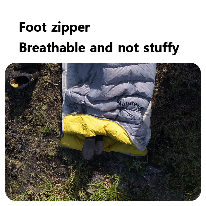 Naturehike Duck Down Sleeping Bag CW400 CW700 Adult Outdoor Camping Winter Thickened Cold Lightweight Sleeping Bag