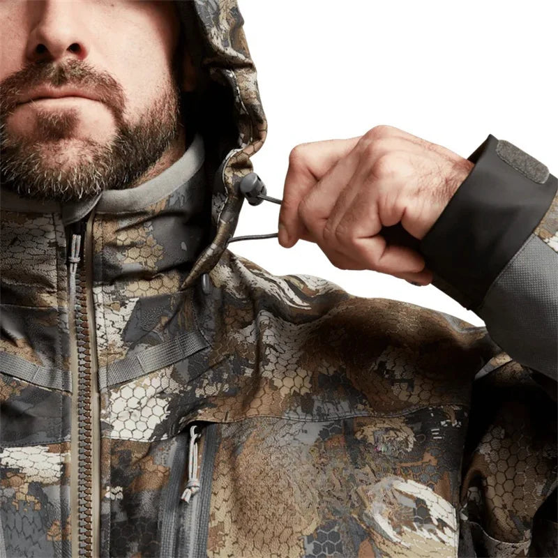 Men's Winter Camouflage Hudson Waterproof Jacket Insulated Fishing Hunting Outdoor Camo Thermal Protection