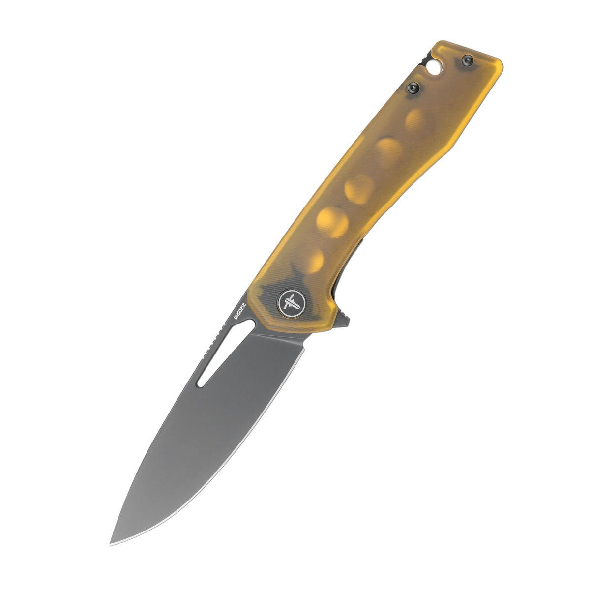Shooziz EDC Pocket Folding Knife with Clip, 3.66"D2 Satin/PVD Blade, Ultem/G10/Micarta/ G10 Carbon Fiber for Outdoor Camping