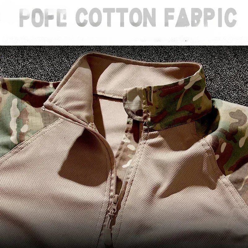 Camo Suits Tactical Shirts Training Sets Multi-pocket Army Multicam Uniforms Work Wear Pants Hunting Clothes Wear-resisting