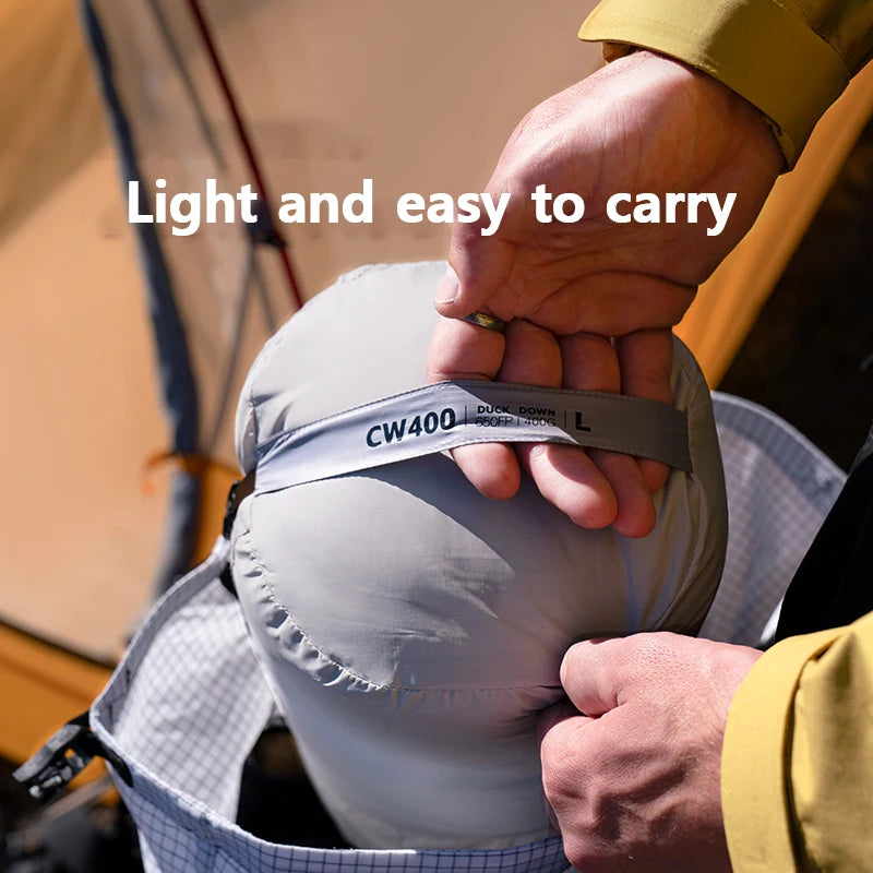 Naturehike Duck Down Sleeping Bag CW400 CW700 Adult Outdoor Camping Winter Thickened Cold Lightweight Sleeping Bag