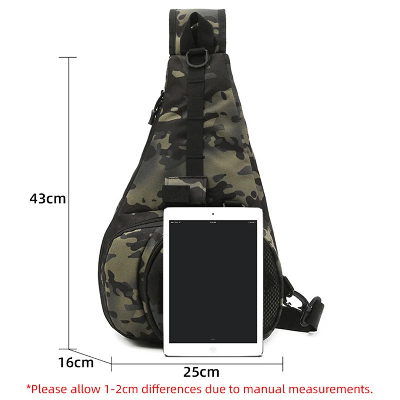 Multifunctional Fishing Lure Bag Waterproof Shoulder Crossbody Fishing Gear Utility Storage Case Men's Fishing Rod Bags XA164WD