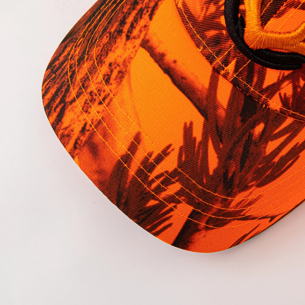 Deer Antler Camo Hunting Trucker Hat Outdoor Fishing Embroidery Mesh Baseball Cap for Men Women