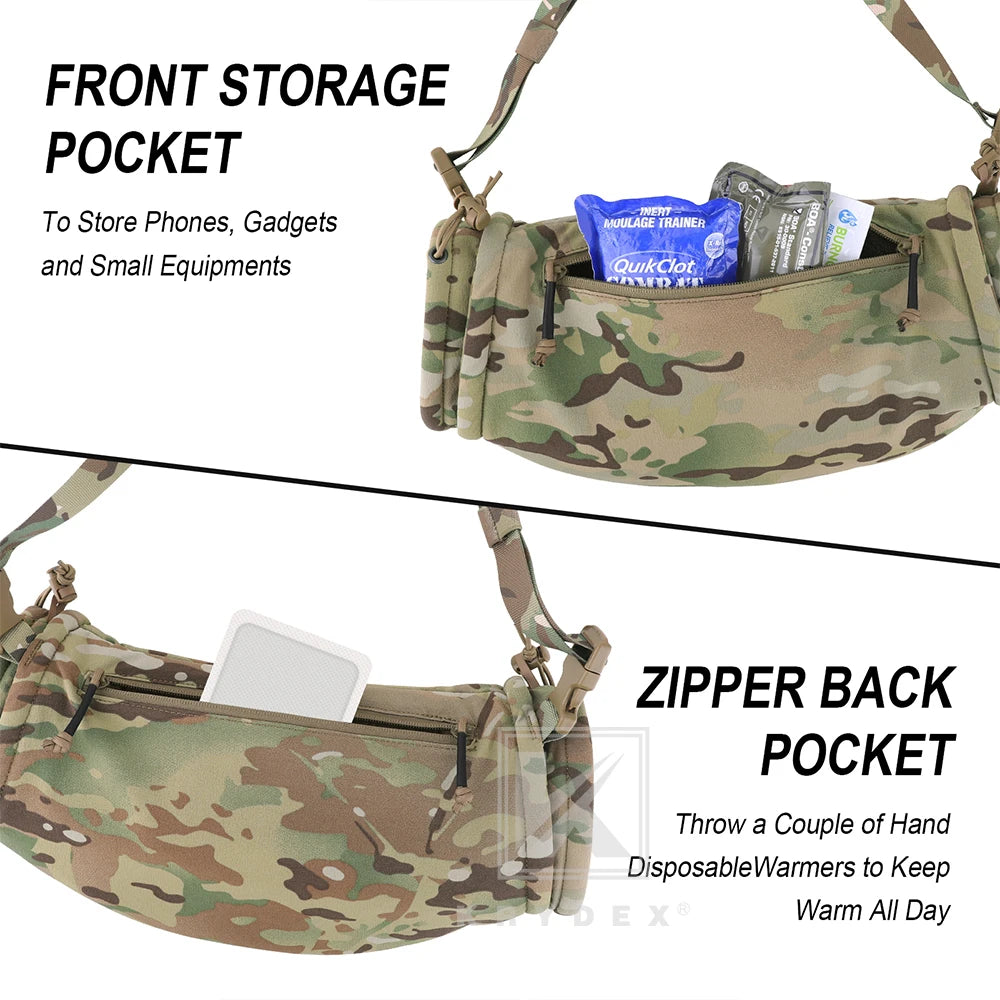 KRYDEX Tactical Hand Warmer Pouch Drop Hanger Waist Handwarmer Pouch for Outdoor Winter Hunting Field Survival Camping Hiking