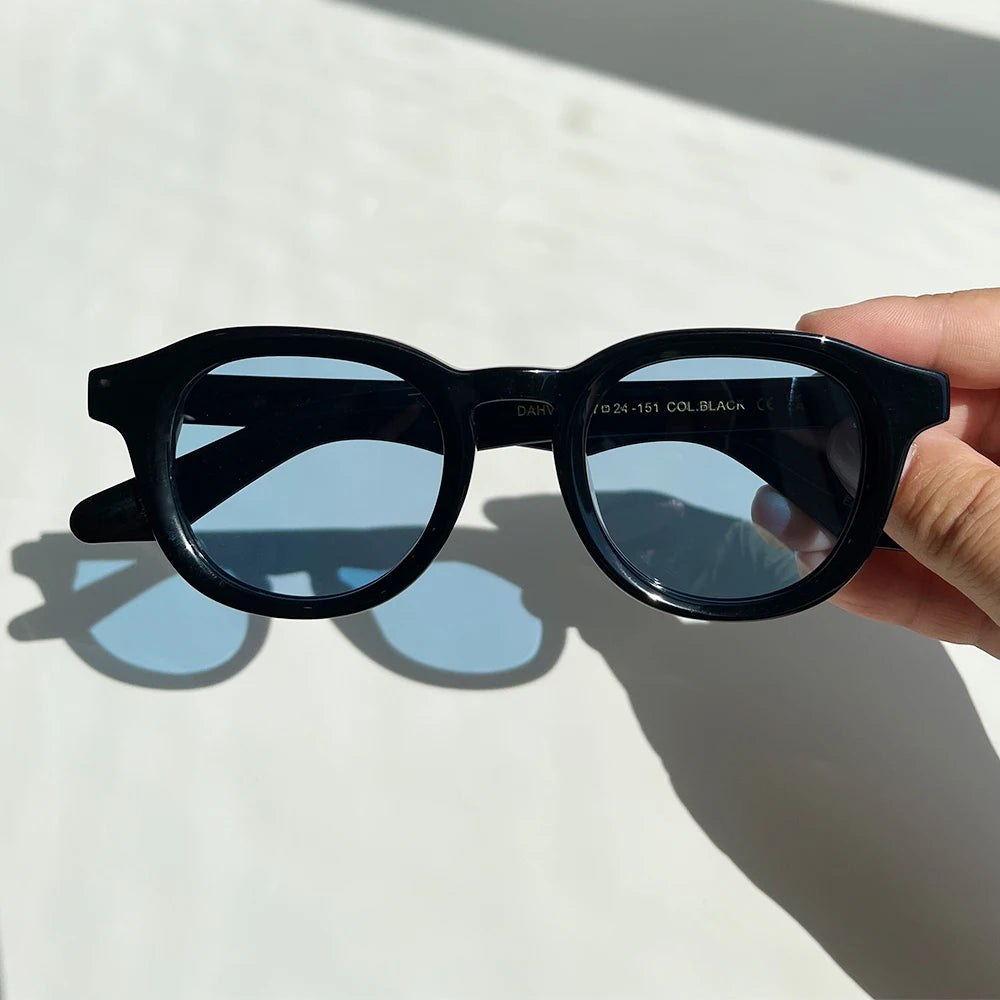 Lemtosh DAHVEN Vintage Sunglasses Women Eyewear Acetate Vintage Oval Sunglasses Polarized Men's Sunglasses Dropshipping