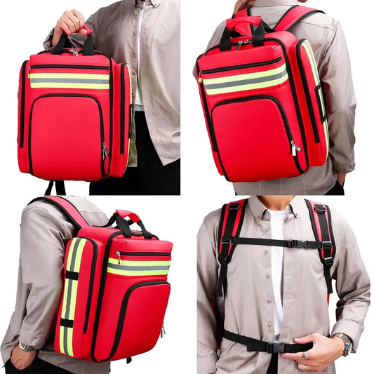 Emergency Rescue Backpacks Large Capacity Sorted Storage First Aid Kits Outdoor Camping Survival Kits Medical Kits