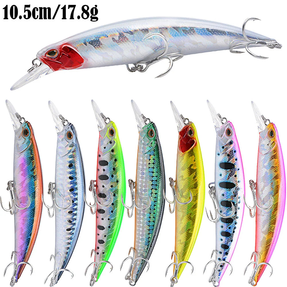NUNATAK Long-range Throwing Baits Sea Fishing Lures Sinking Lure 3D EYES 9.5CM/30G 10.2CM/30G Hard Baits SEA BASS Fishing Baits