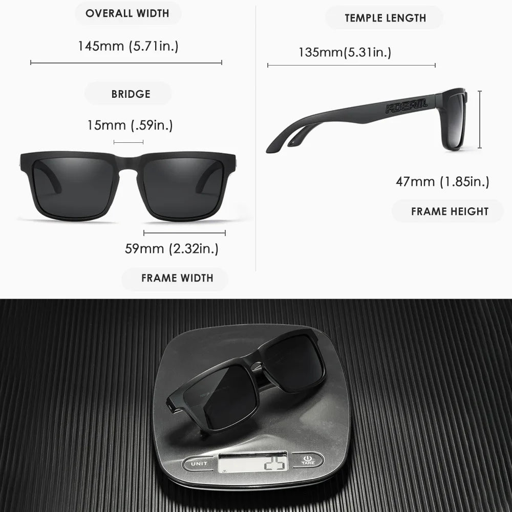 2025 Kdeam Polarized Sunglasses For Men Women Fashion Unisex Brand Trendy Outdoor Eyewear For Couple Mirror Red Lens