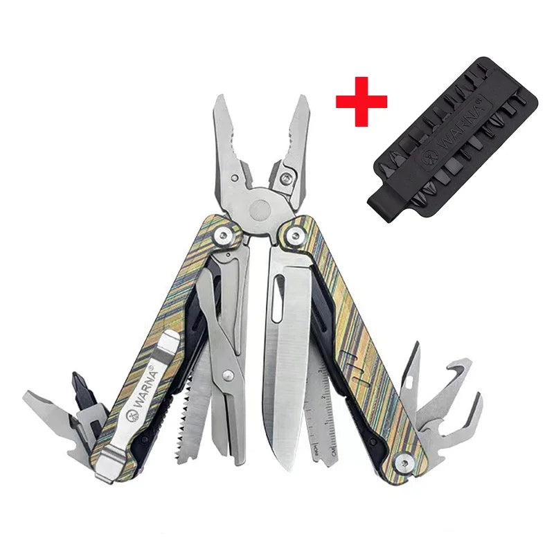 BHBT 20 IN 1 Ark Titanium Alloy Multitool Pliers EDC Outdoor Camping Survival Multi functional Tool Pliers Multi Tool With Bits