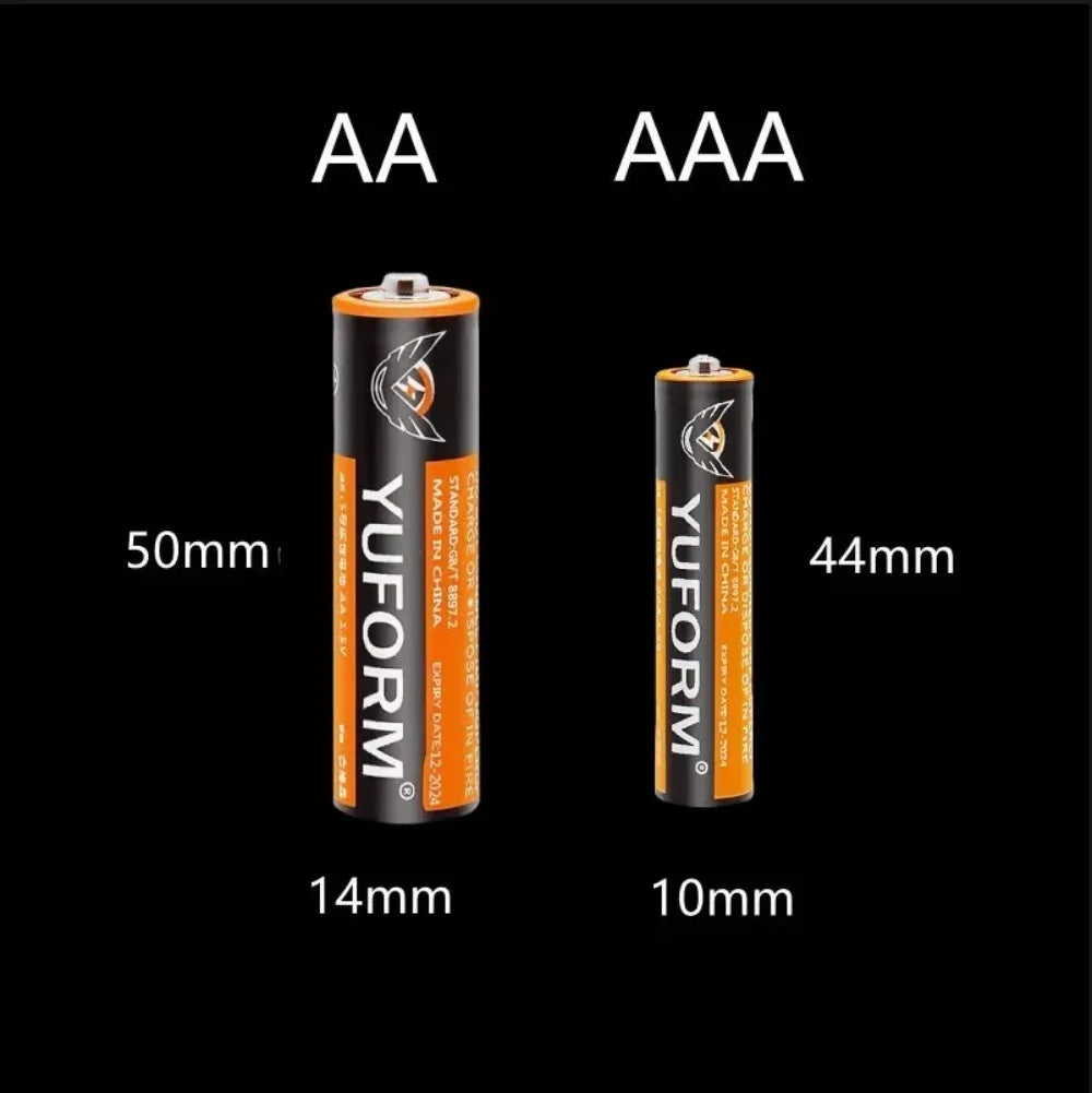 1.5V AA AAA Alkaline Batteries Super Long Lasting Power for Flashlights, Toys, Cameras & High-Drain Electronics